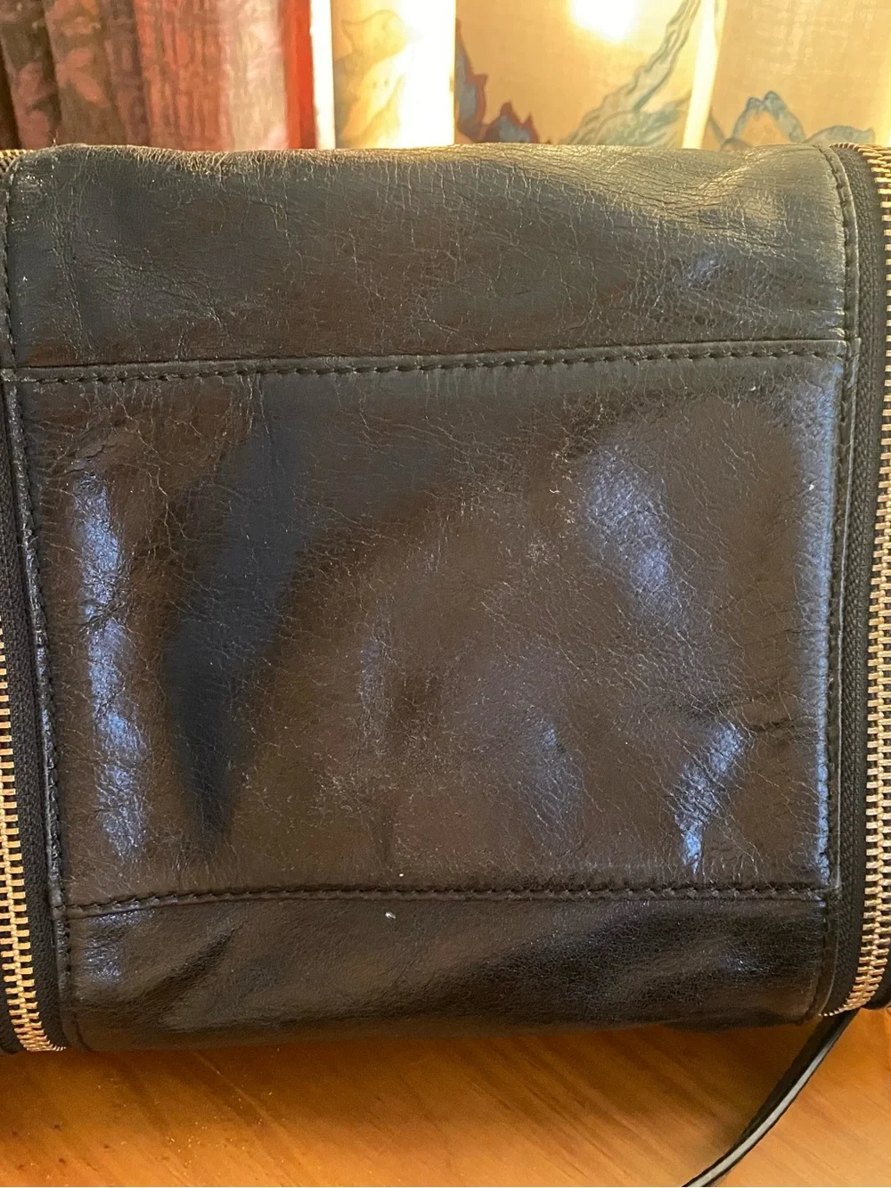 Stunning Badgley Mischka Black Leather Satchel Handbag - Designer Style